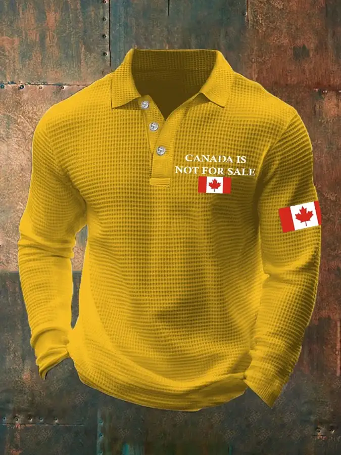 Men's Canada Is Not For Sale Printed Polo Shirt