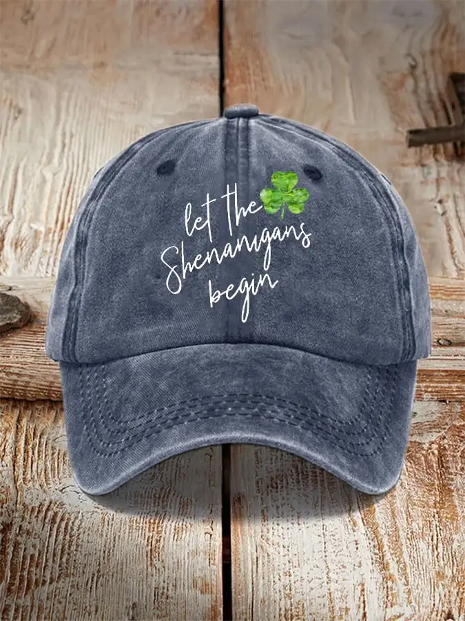 Unisex St. Patrick's Day Let The Shenanigans Begin Shamrock Hat
