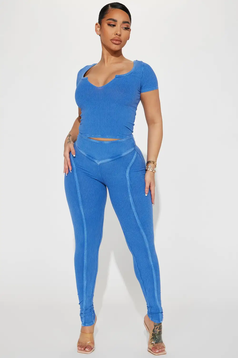 Casual Cassidy Legging Set - Blue