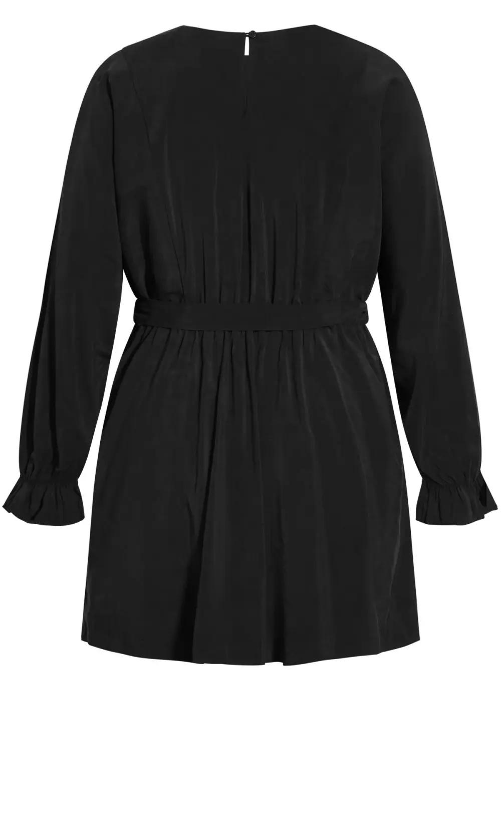 Evans Black Tie Waist Tunic Dress
