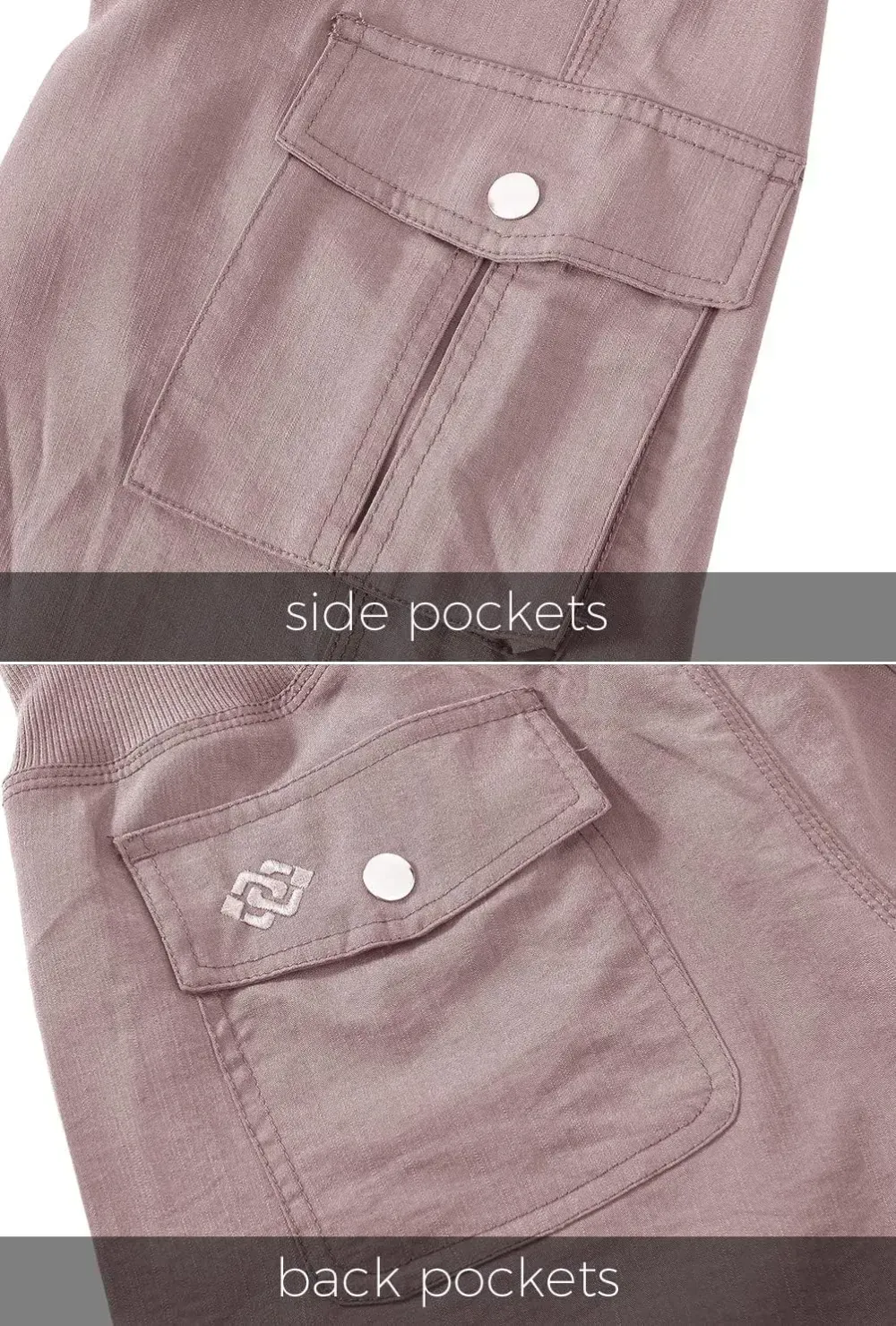 MoFiz Womens Capris with Pockets Loose Fit Casual Capri Pants Dressy Lightweight Ladies Baggy Cargo Pants for Hiking