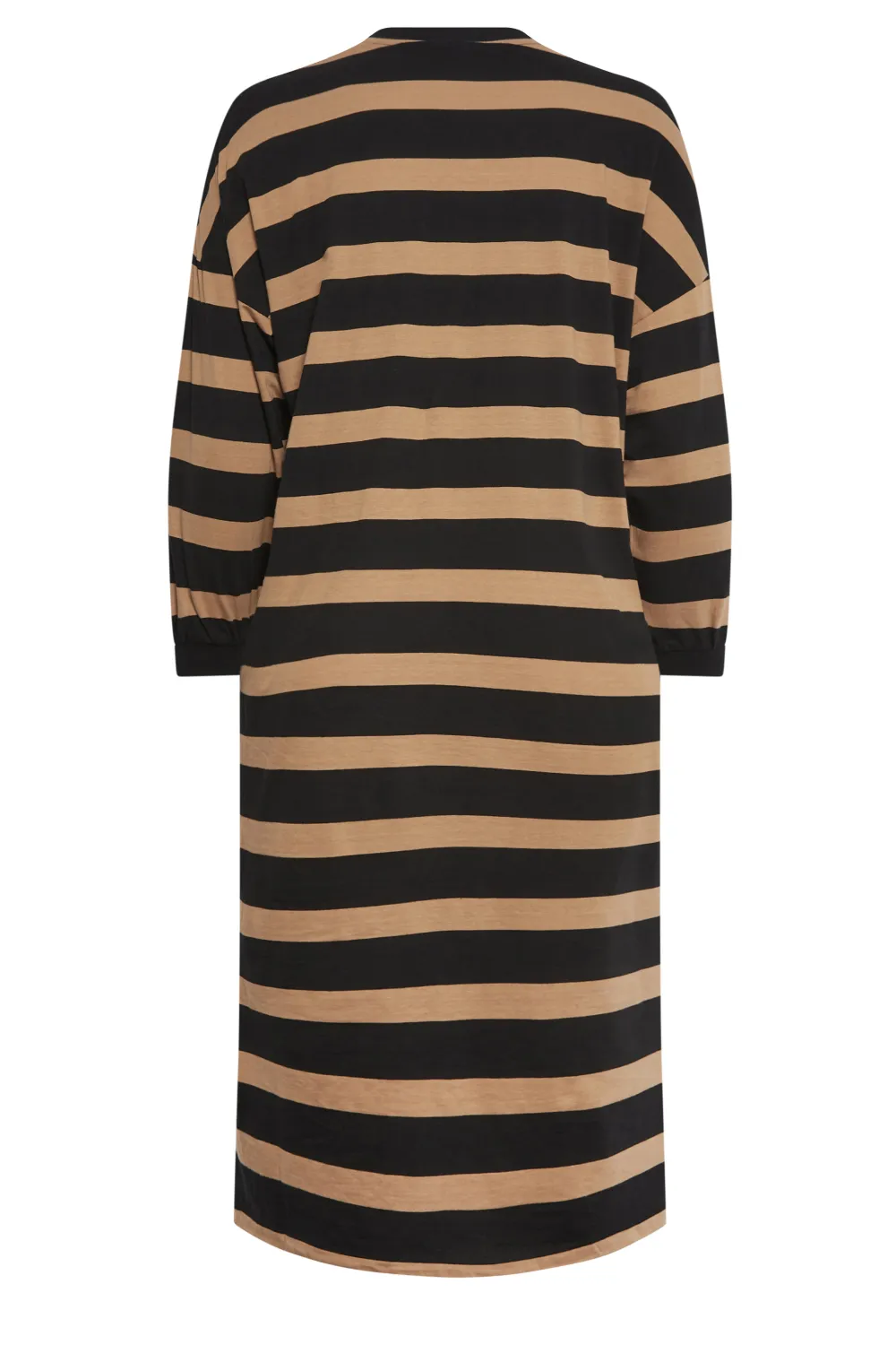 YOURS Curve Blue Stripe Oversized T-Shirt Dress