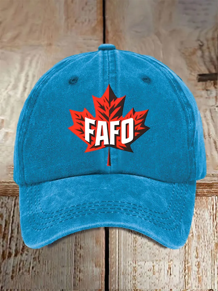 Unisex Retro FAFO Printed Baseball Cap