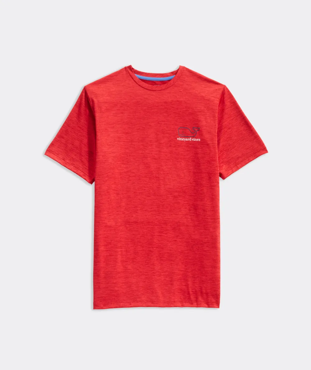 Whale Logo Short-Sleeve Harbor Performance Tee