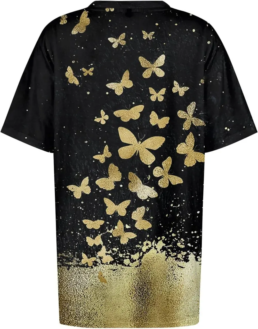 Plus Size Tops for Women Dressy Short Sleeve V Neck Shirts for Women Summer Tops for Women 2024 Floral Print Top