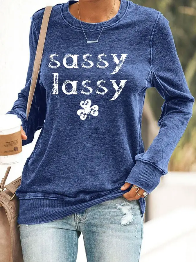 Women's Sassy Lassy Printed Sweatshirt