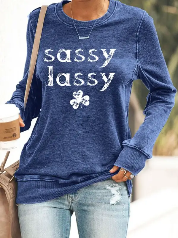 Women's Sassy Lassy Printed Sweatshirt