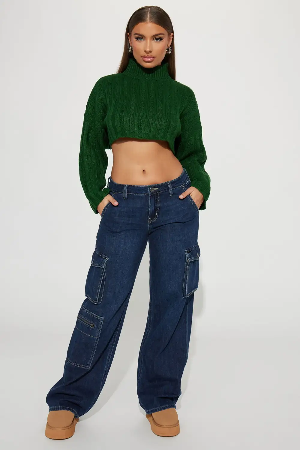 Yes Indeed Sweater Top - Green