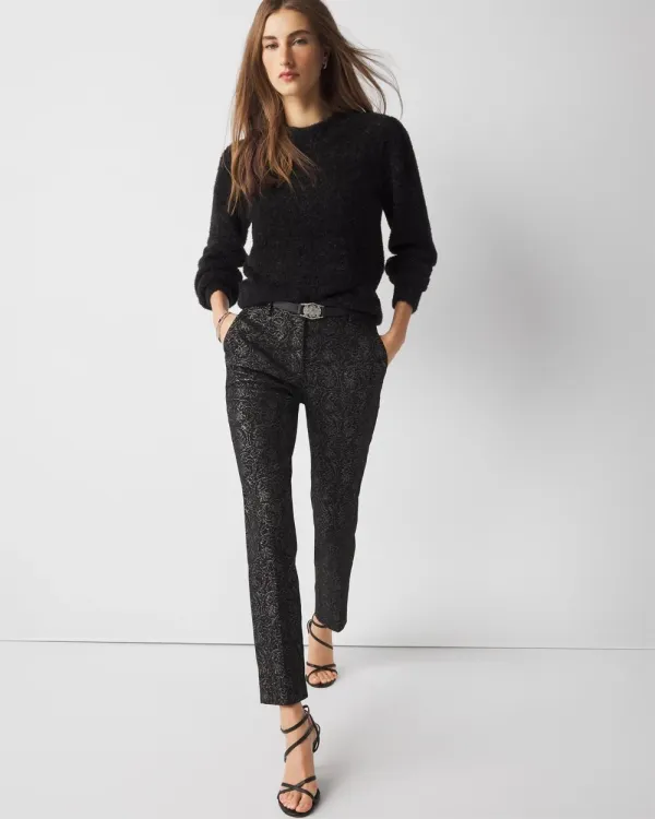 Petite Tinsel Trim Sweater