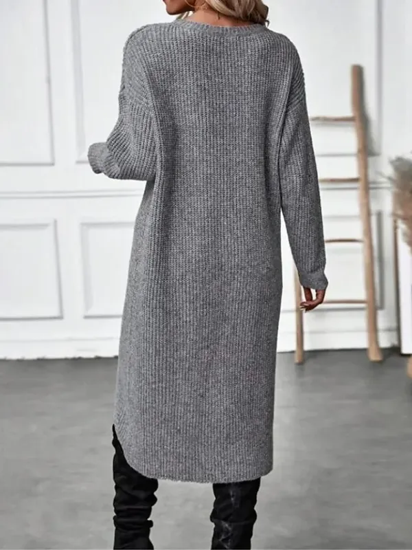 Women's Christmas Dress Sweater Dress Jumper Dress Midi Dress Knitwear Ugly Warm Letter Christmas Tree Ugly Christmas Outdoor Christmas Casual Daily Crew Neck Long Sleeve 2023 Regular Fit White Dark