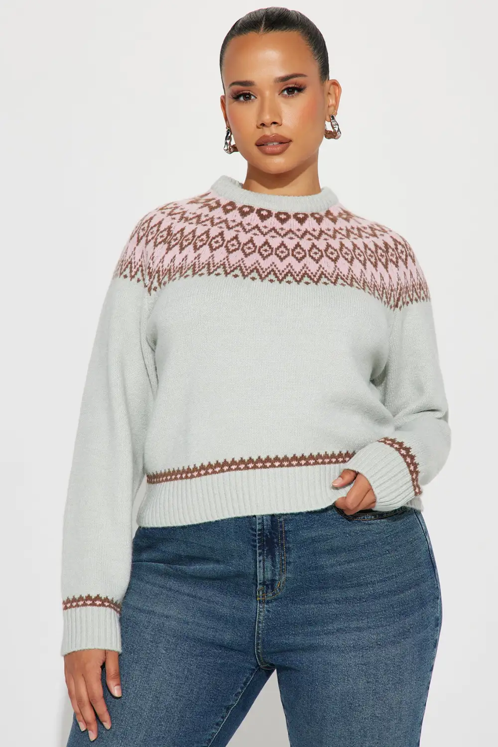 Always Sweater Weather Sweater - Grey/combo