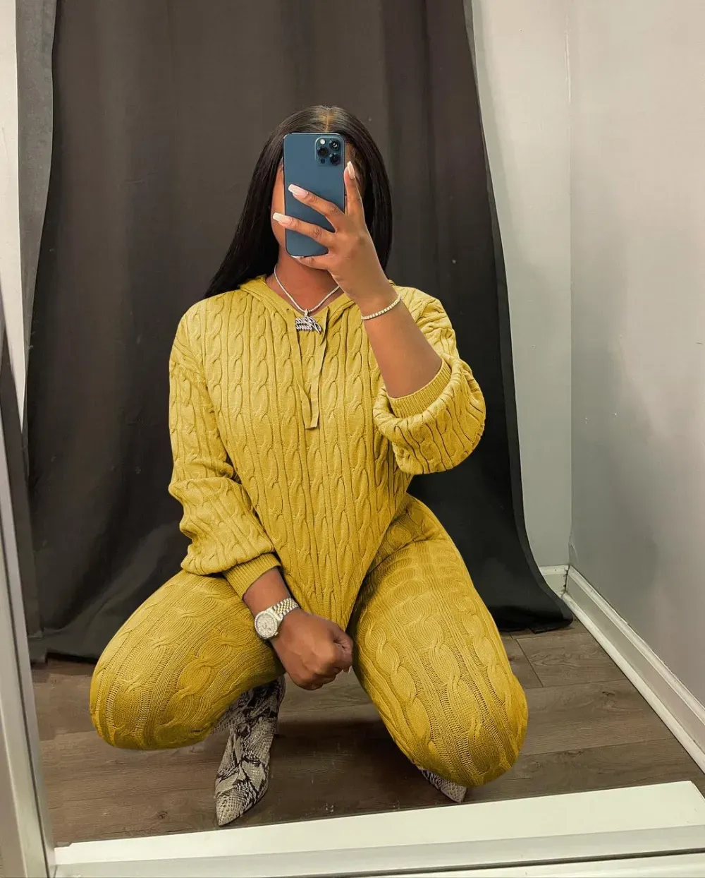 Knit Two Piece Outfits For Women Sweater Sets