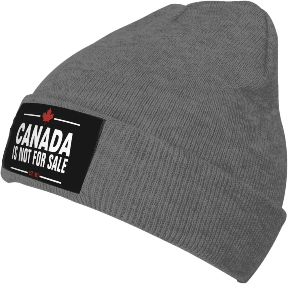 Canada is Not for Sale Unisex Beanie Knit Hat Winter Warm Skull Cap