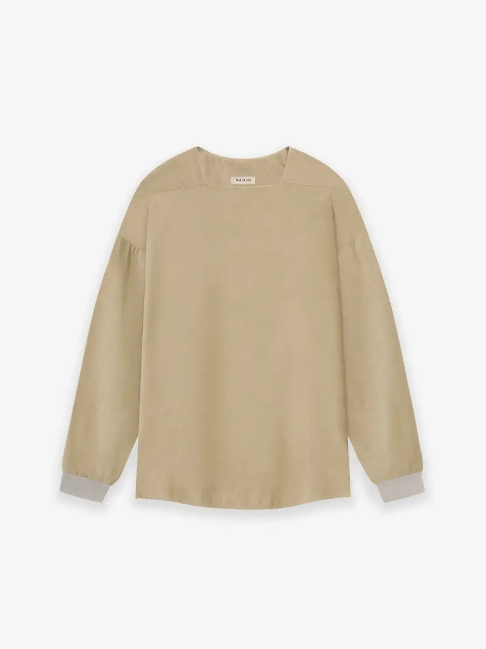 Corduroy Straight Neck LS Top