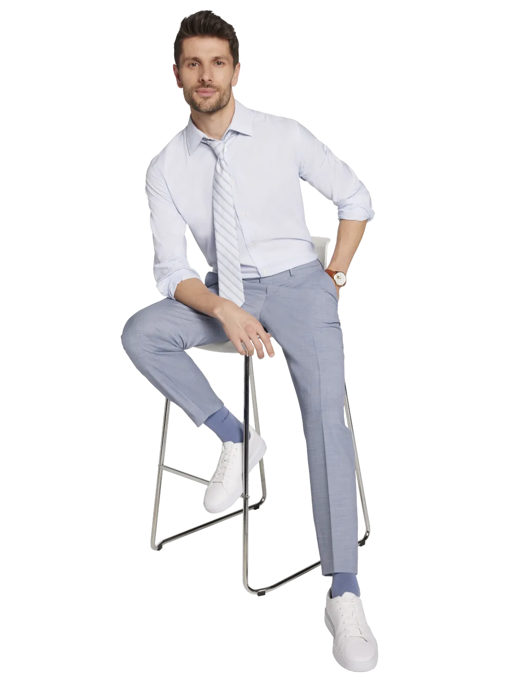 JOE Joseph Abboud Slim Fit Linen Blend Suit Vest