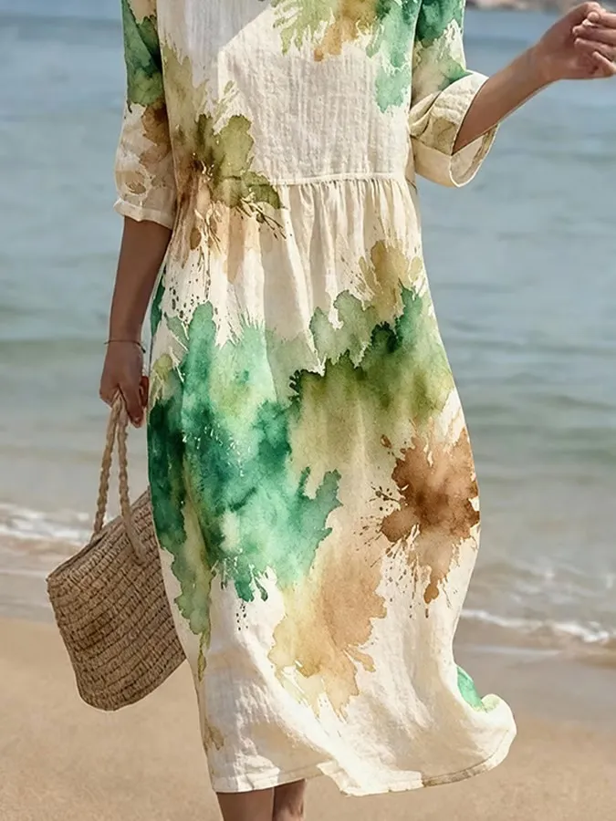 Women's Casual Art Printed Dress