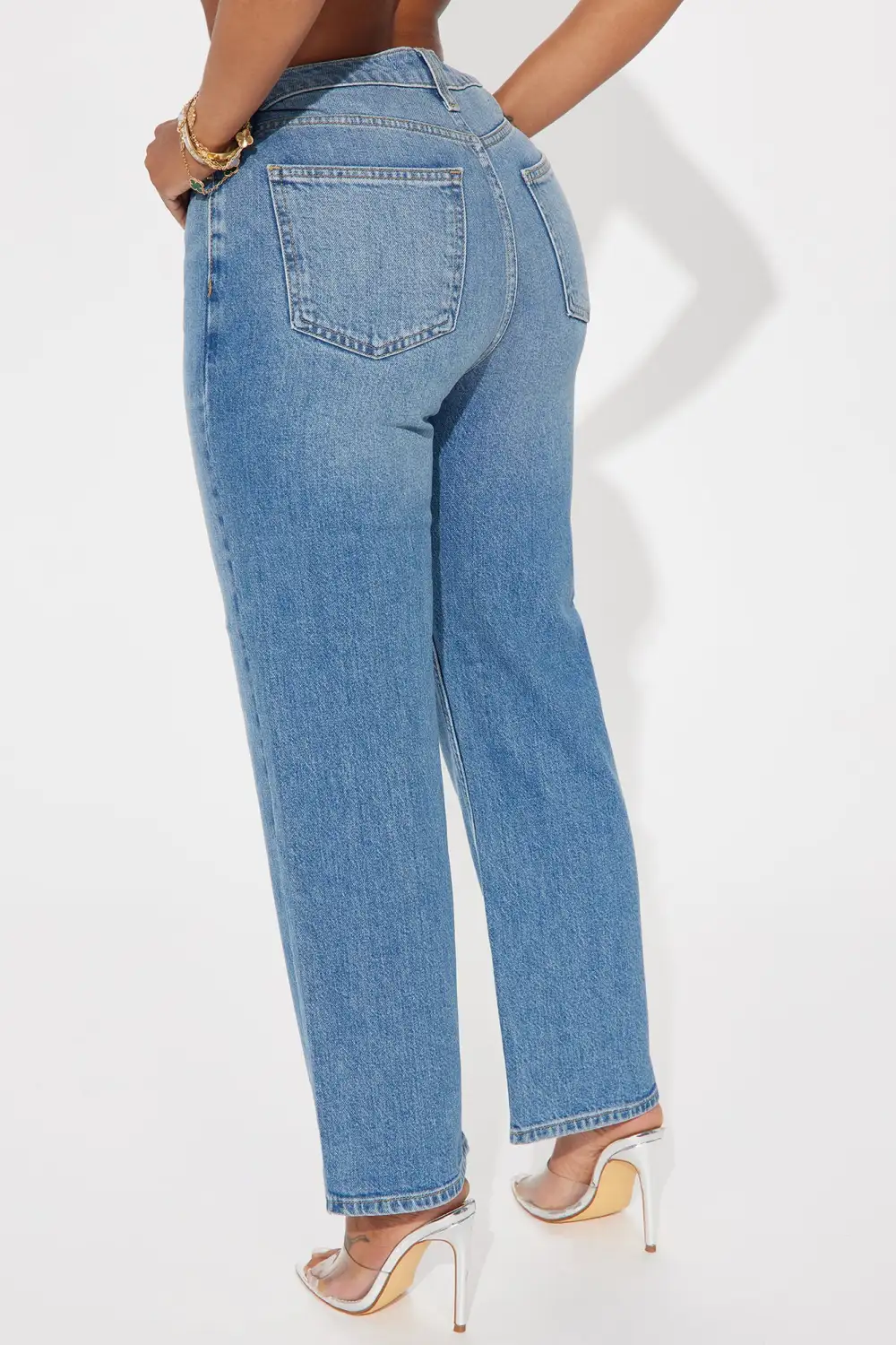 Stuck In Your Head Cropped Straight Leg Jeans - Light Wash