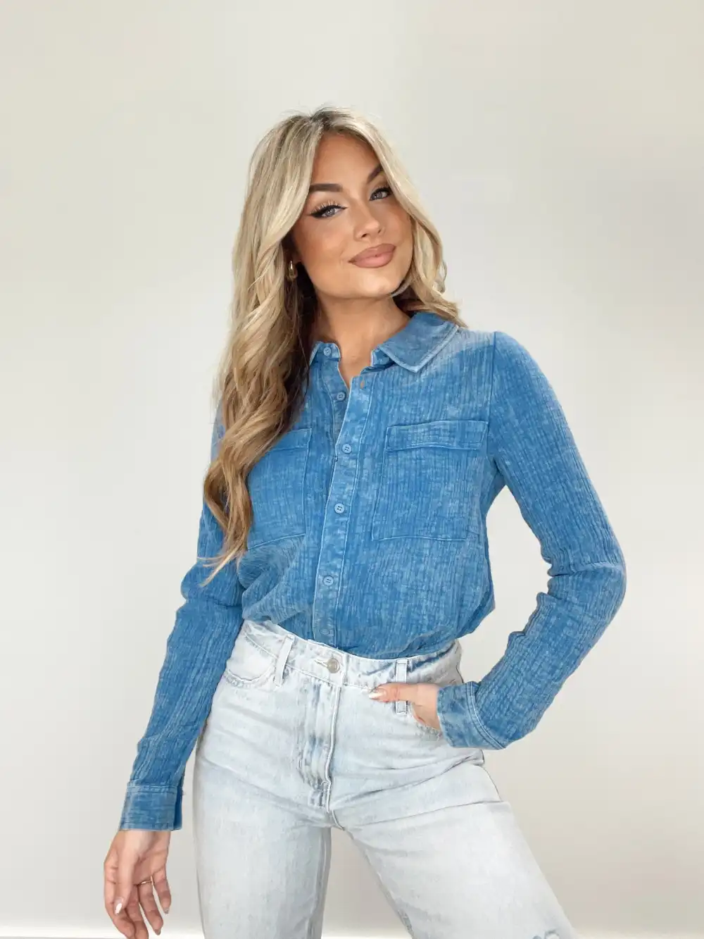 Mineral Wash Gauze Shirt