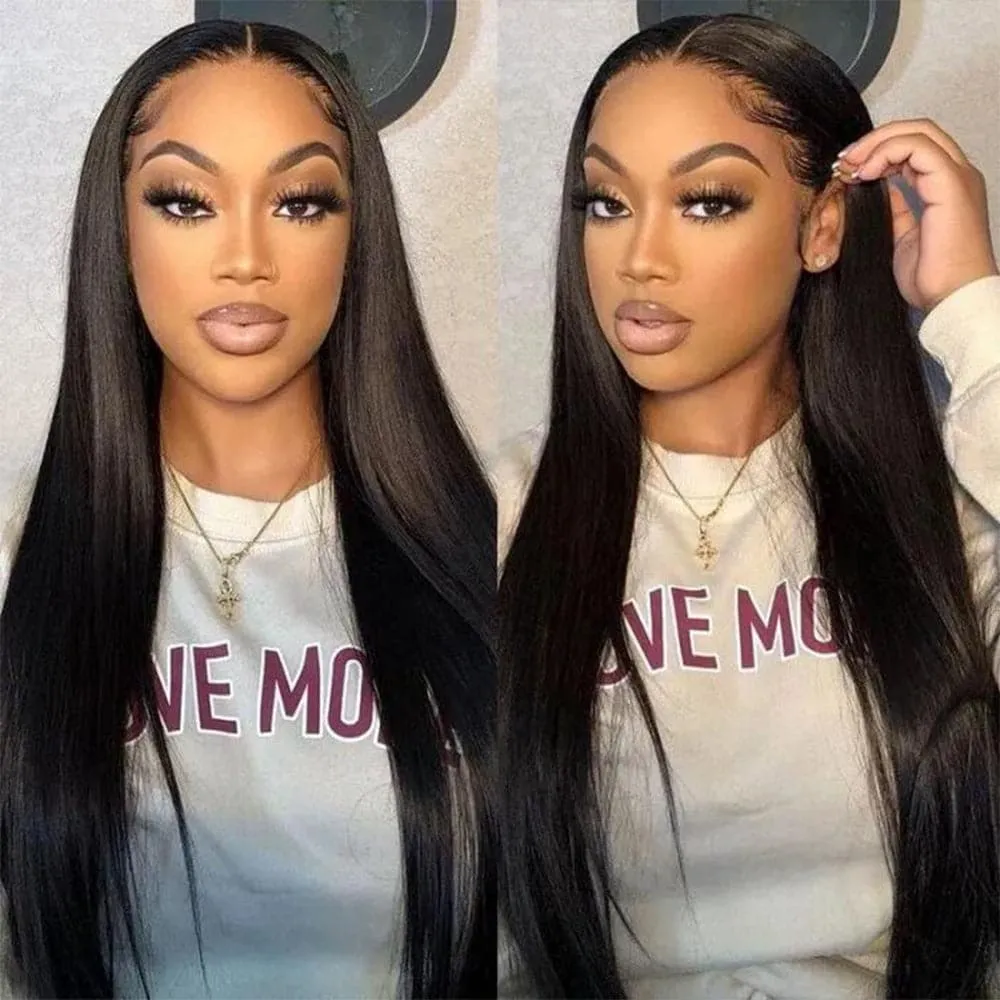 Flash Sale Full Lace Straight Human Hair Wig Sterly Full Lace Human Hair Wigs 180% Density