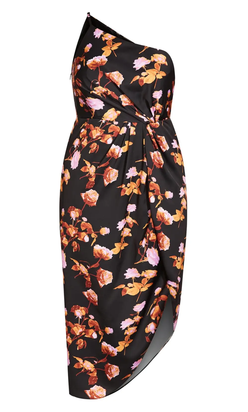 Evans Black Vivid Floral Dress