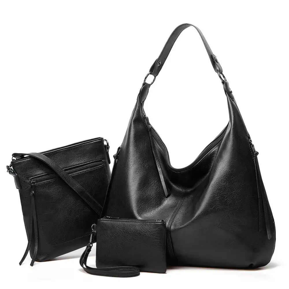 2022 New Women's Three-in-one Leather Bag
