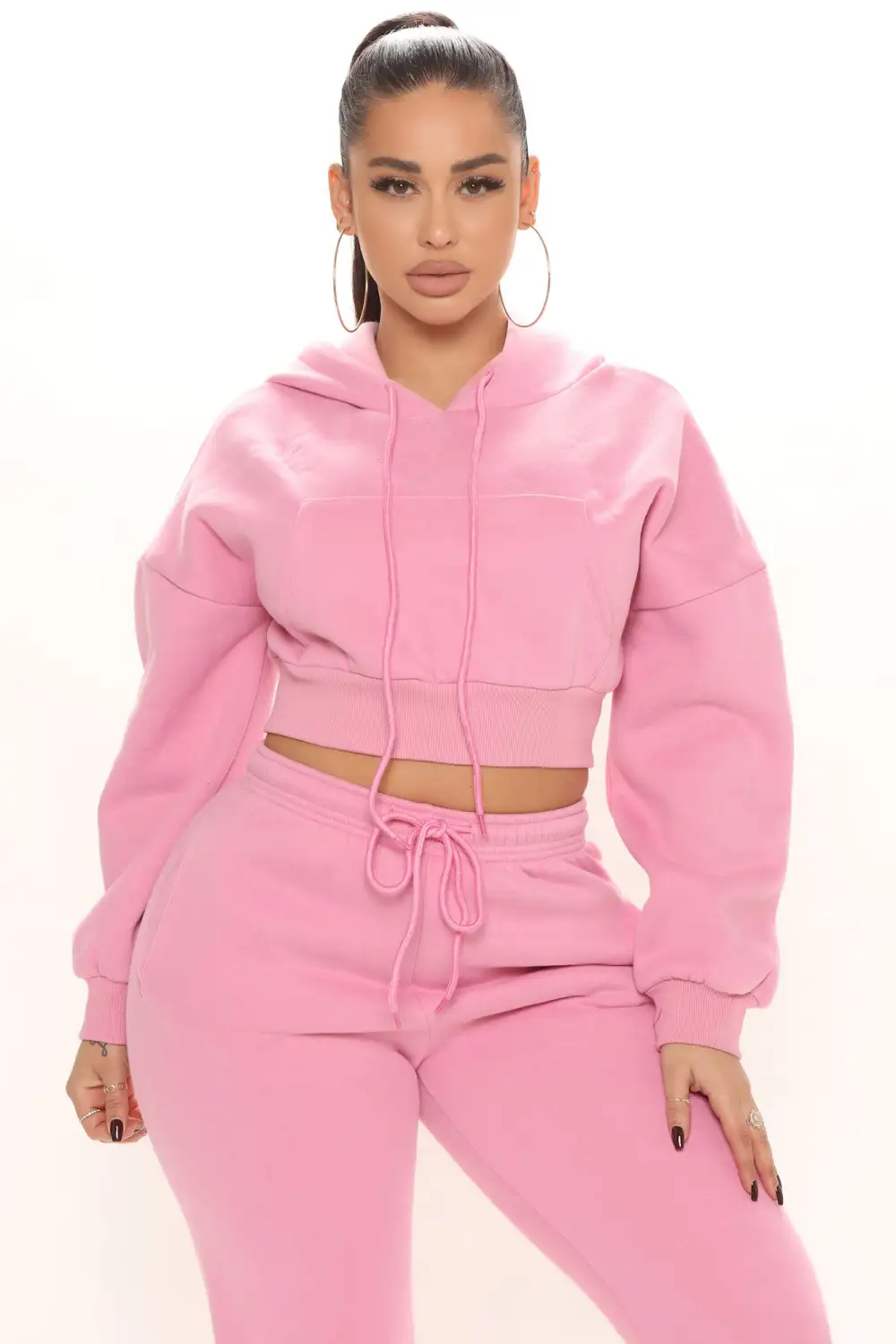 Not Playing Games Jogger Set - Pink
