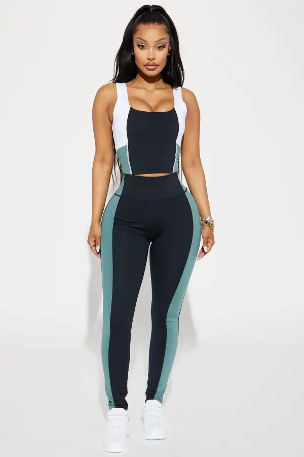 Nina Elevate Active Sports Bra - Teal/combo