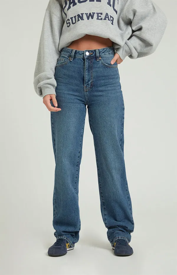 PacSun Dark Indigo '90s Boyfriend Jeans