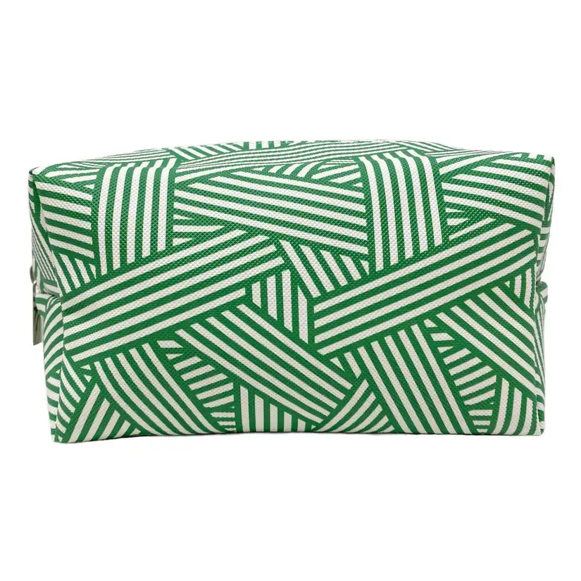 Abstract Stripe Cosmetic Bag