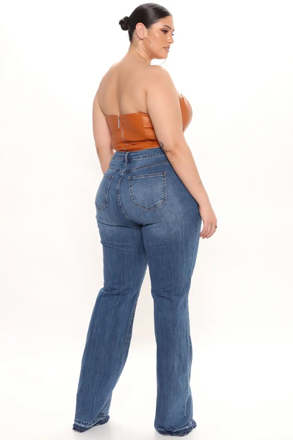 Tall Road Tripper Ripped Stretch Flare Jeans - Dark Wash