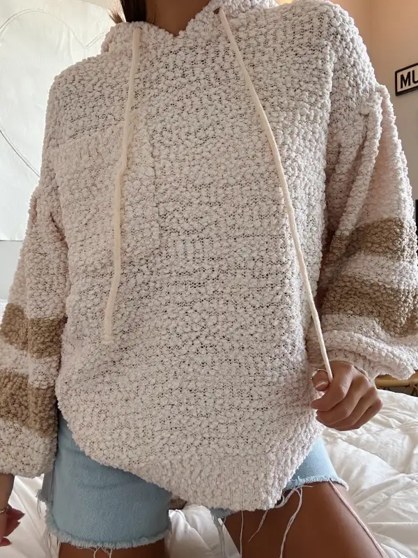 POPCORN HOODIE SWEATER