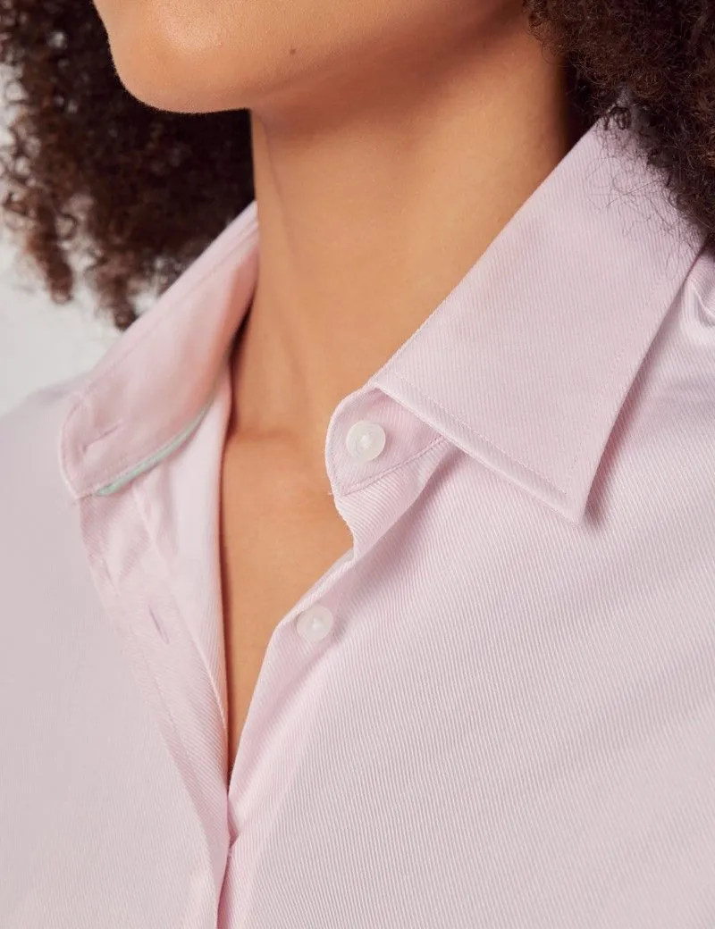 Twill Cotton Semi-Fitted Shirt