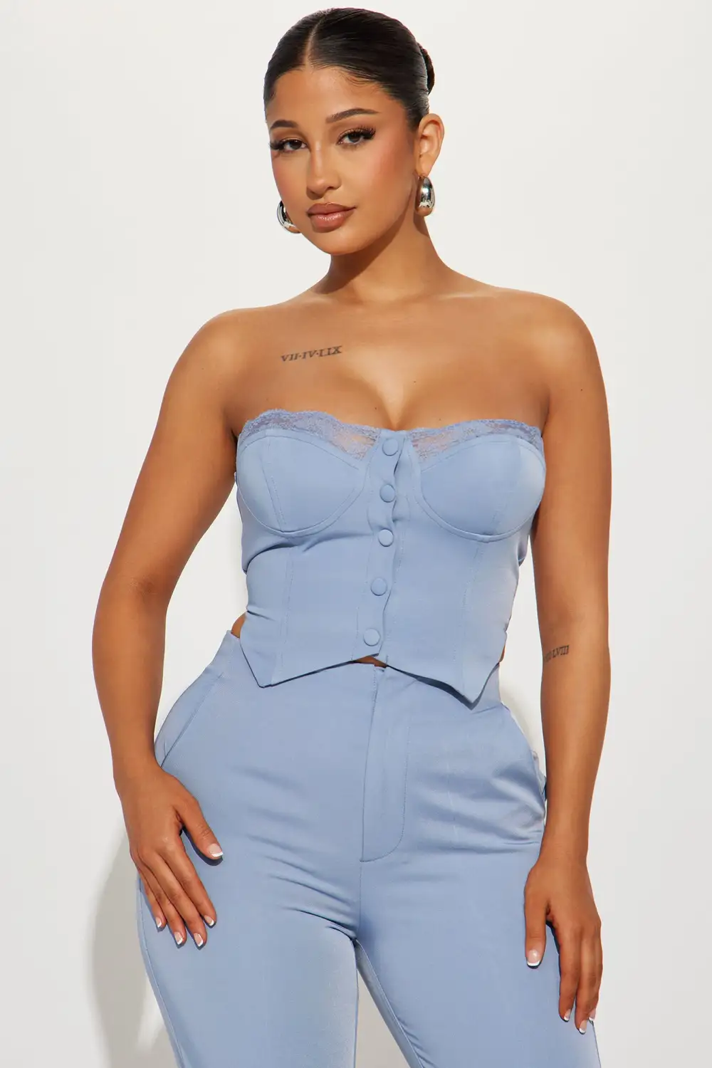Sapphire Pant Set - Slate Blue