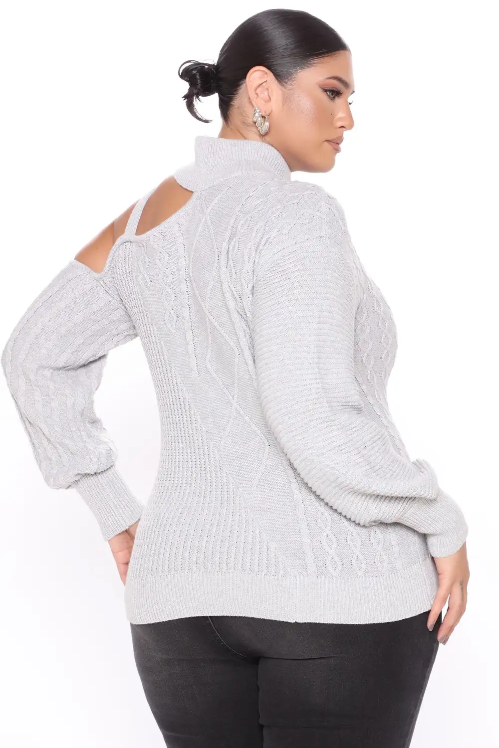 Keeping Me Away From The Cold Sweater - Grey