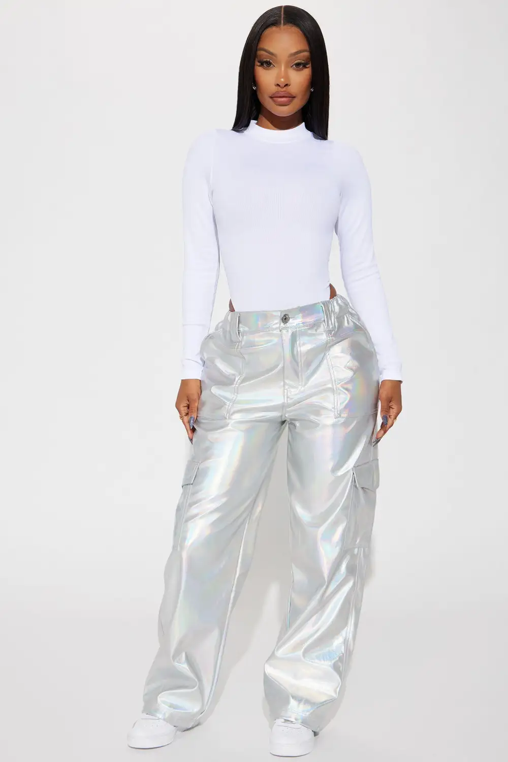 Marena Long Sleeve Bodysuit - White