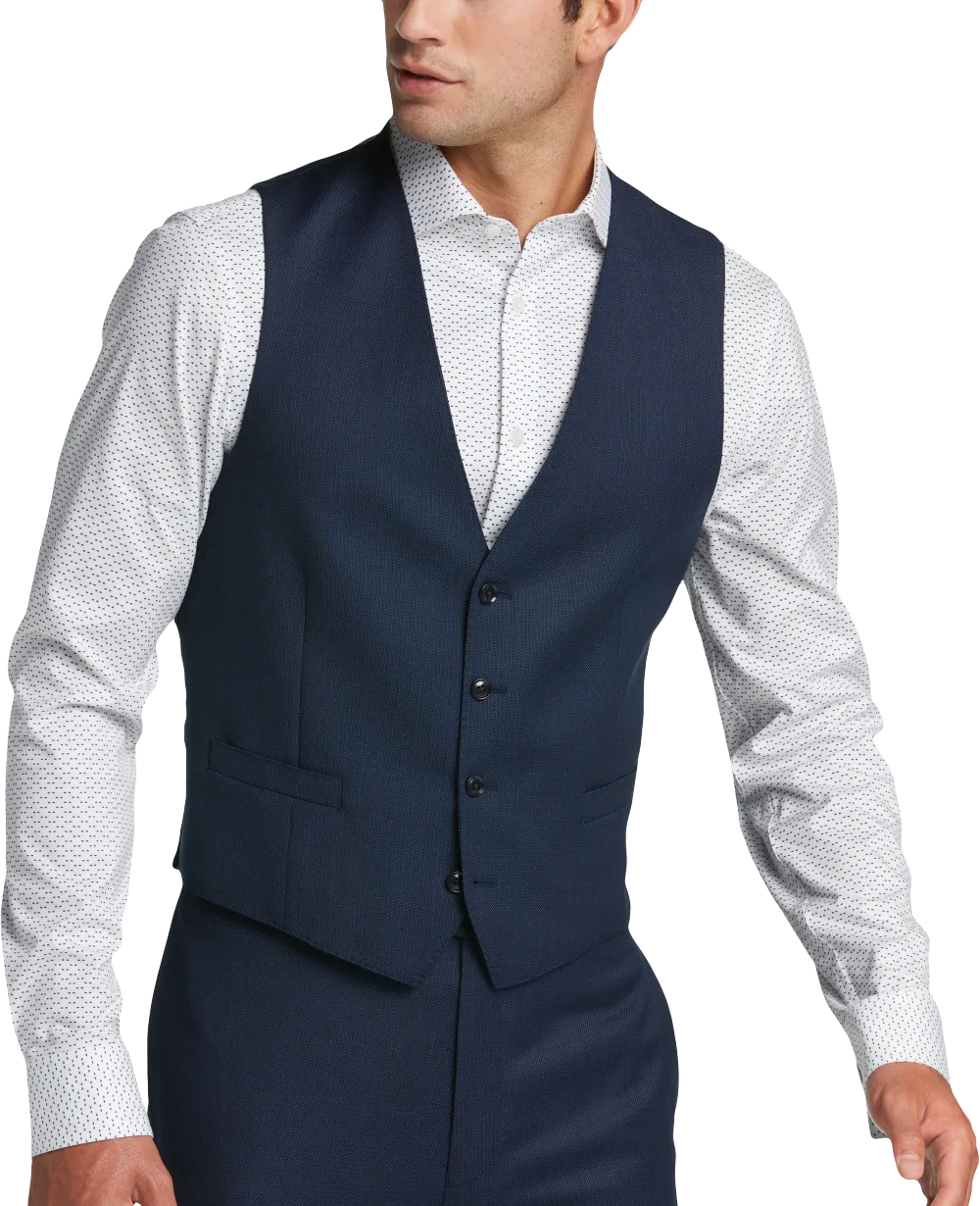 Calvin Klein Slim Fit Wool Suit Vest