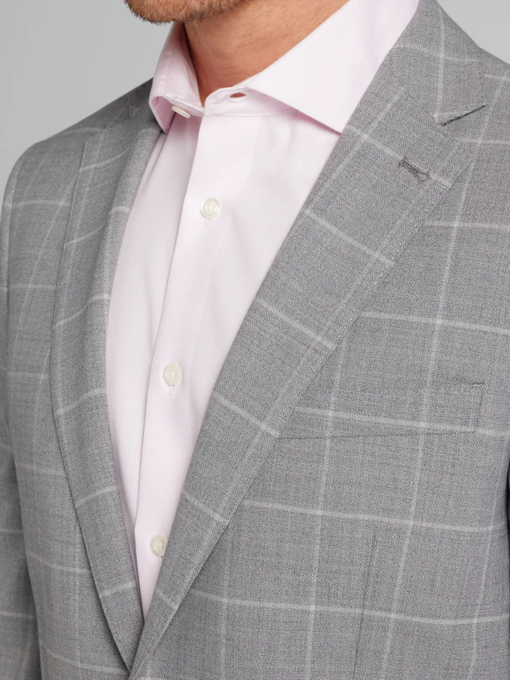 JOE Joseph Abboud Slim Fit Windowpane Plaid Suit Jacket