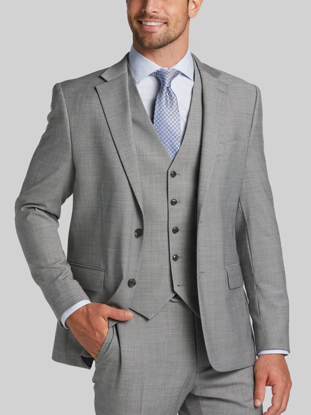 Tommy Hilfiger Modern Fit Wool Blend Suit Jacket