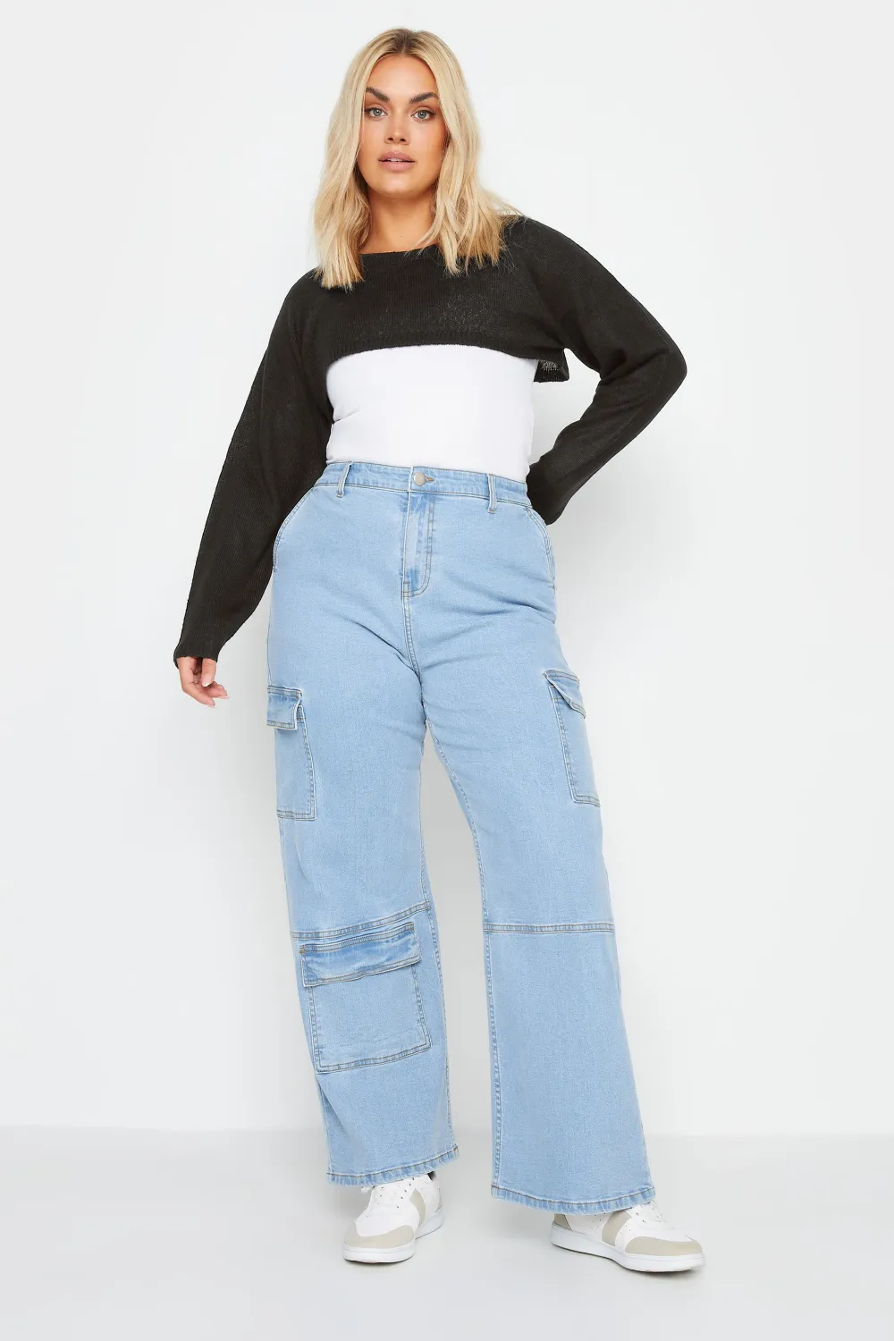 YOURS Curve Black Knitted Arm Warmer