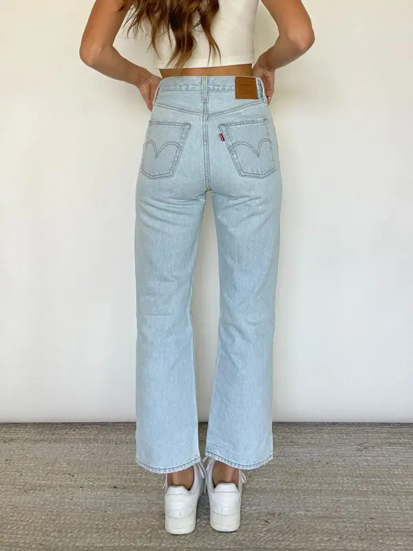 Levi's Ribcage Straight Ankle Jeans Ojai Up