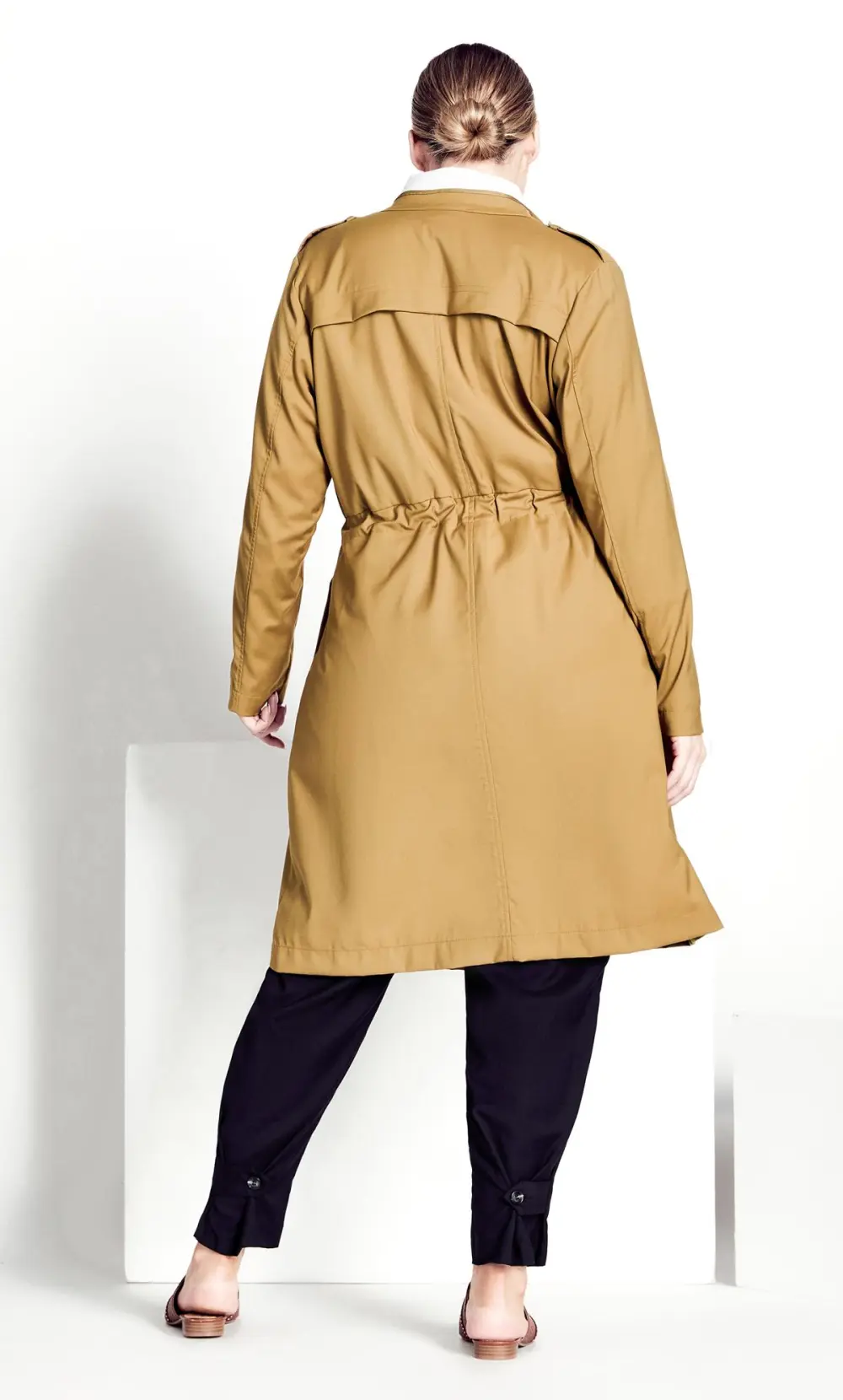 Evans  Brown Longline Jacket