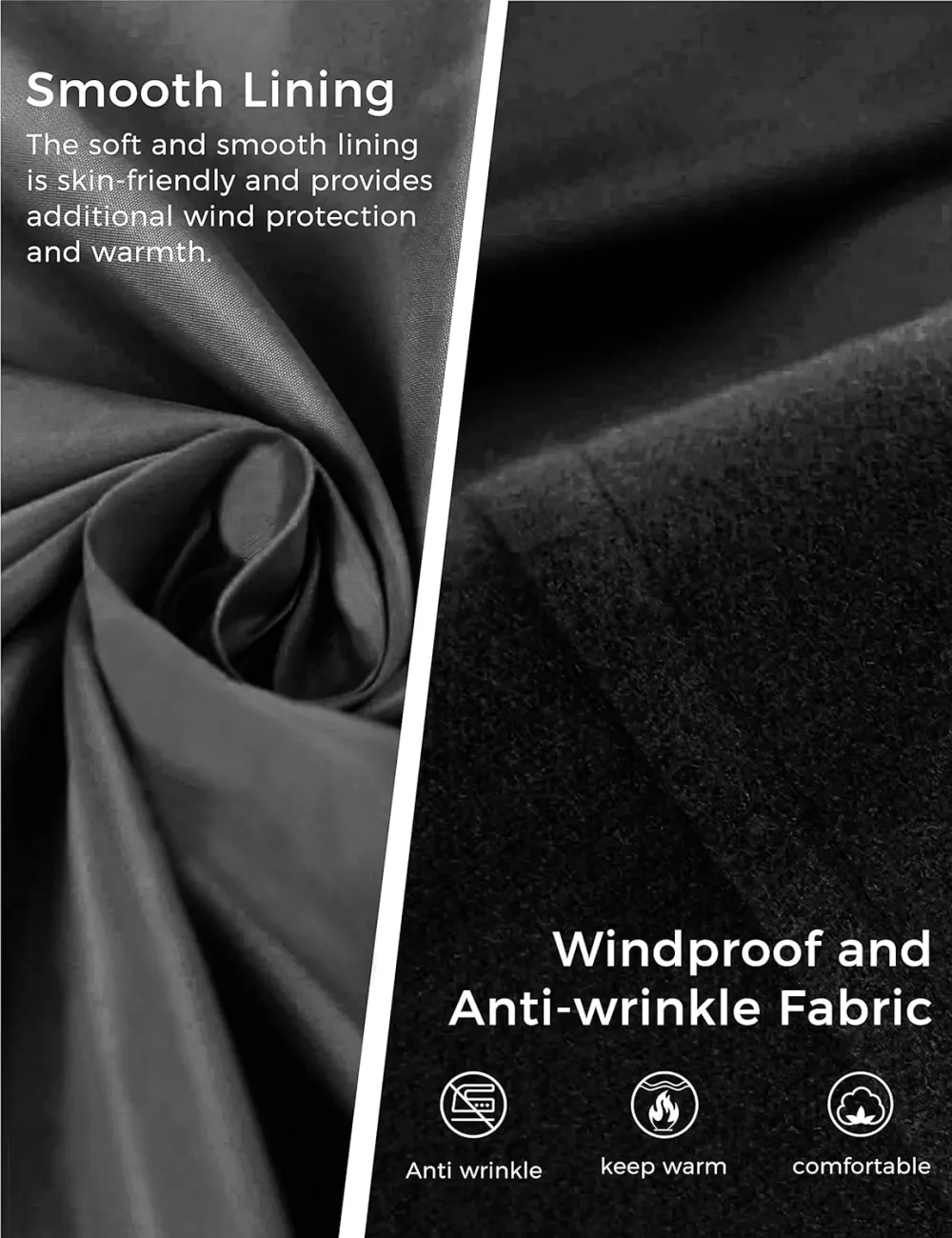 Women's Double Breasted Pea Coat Winter Mid-Long Trench Coat with Belt