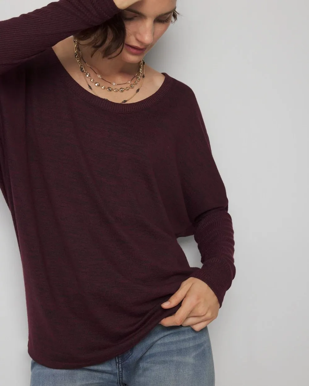 Long Sleeve Ribbed Tunic