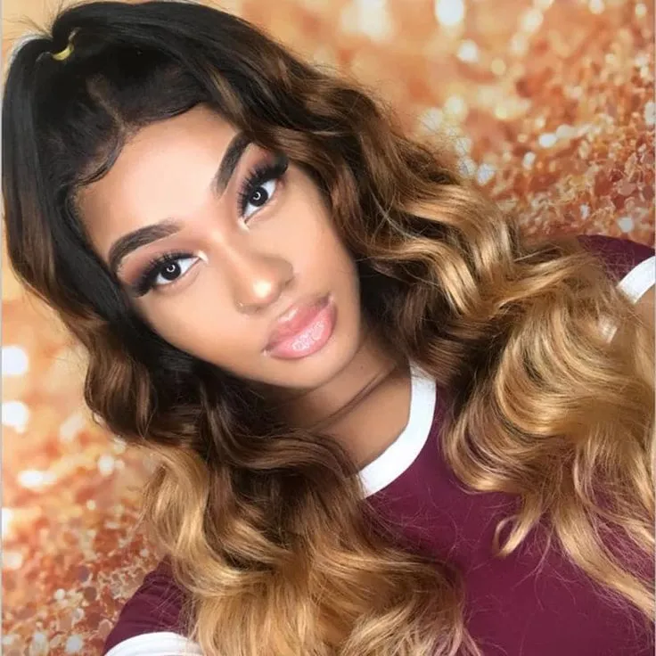 No Leave Out Glueless T1B/4/27 Ombre Body Wave V Part Wig Beginner Friendly Upgrade U Part Wig