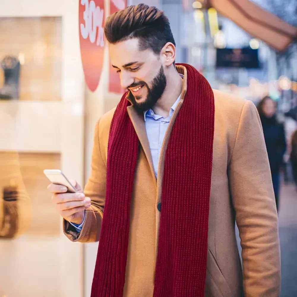 Women And Mens Winter Thick Cable Knit Wrap Chunky Long Warm Scarf