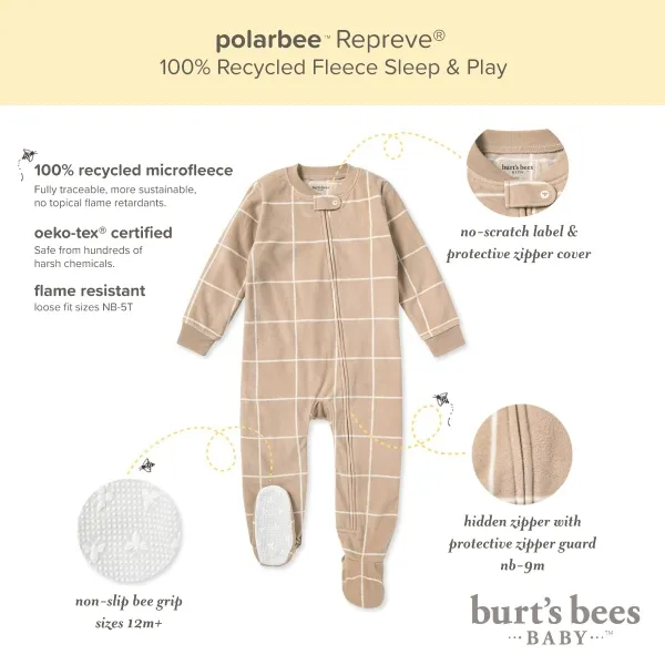 Swiss Check polarbee™ Repreve® Fleece Pajamas