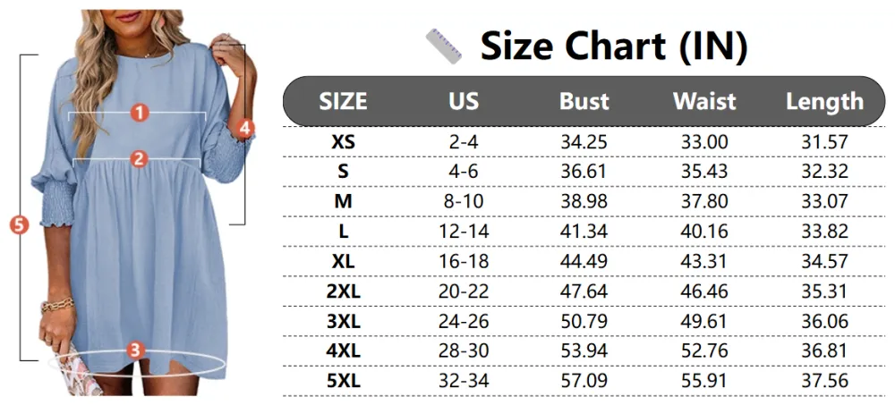 Women's Summer Casual Loose Fit Tunic Dress