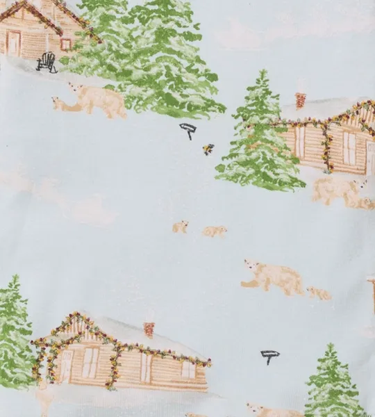 Winter Cabin Matching Organic Cotton Pajamas