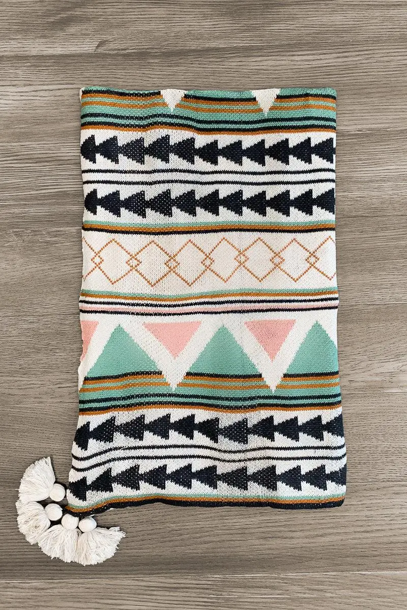Western Boho Throw Blankets