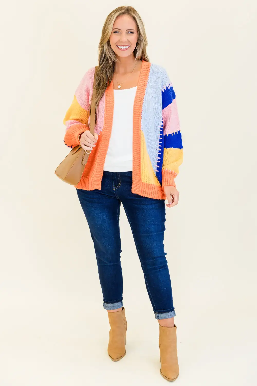 Count Your Promises Cardigan, Orange